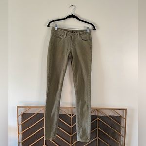 PAIGE Women's Straight Skinny Leg Verdugo Jegging Jeans Green size 27